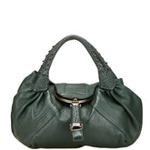 フェンディ スパイバッグ ハンドバッグ 8BR511 グリーン レザー レディース FENDI 【中古】