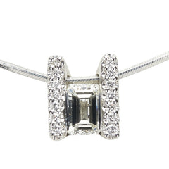 Pt900 プラチナ Pt850 プラチナ ダイヤ0.581ct ダイヤ0.12ct ペンダントネックレス レディース 【中古】