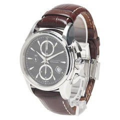 ハミルトン ジャズマスター 腕時計 H326160 自動巻き ブラック文字盤 ステンレススチール レザー メンズ HAMILTON 【中古】