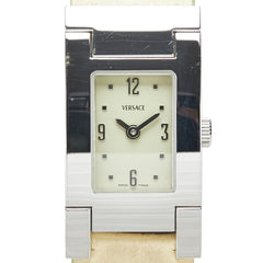 ヴェルサーチェ 腕時計 ASQ99 クオーツ グリーン文字盤 ステンレススチール レザー レディース VERSACE 【中古】