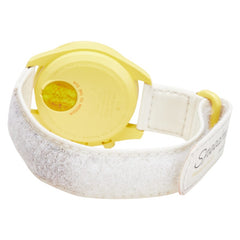 オメガ ×スウォッチ ムーンスウォッチ MISSION TO THE SUN 腕時計 SO33J100 クオーツ イエロー文字盤 セラミック ナイロン メンズ OMEGA 【中古】