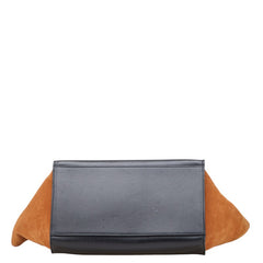セリーヌ トラペーズ ハンドバッグ ショルダーバッグ 2WAY ブラック ブラウン レザー パイソン レディース CELINE 【中古】