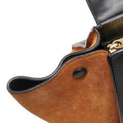 セリーヌ トラペーズ ハンドバッグ ショルダーバッグ 2WAY ブラック ブラウン レザー パイソン レディース CELINE 【中古】