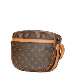 ルイ ヴィトン モノグラム ジュヌフィーユMM 斜め掛け ショルダーバッグ M51226 ブラウン PVC レザー レディース LOUIS VUITTON 【中古】
