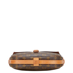 ルイ ヴィトン モノグラム ジュヌフィーユMM 斜め掛け ショルダーバッグ M51226 ブラウン PVC レザー レディース LOUIS VUITTON 【中古】