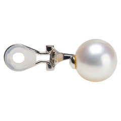 K14WG ホワイトゴールド 白蝶真珠11.5mm イヤリング レディース 【中古】