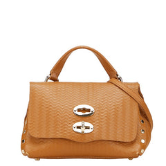 ザネラート ポスティーナ ショルダーバッグ ハンドバッグ 2WAY ブラウン レザー レディース ZANELLATO 【中古】