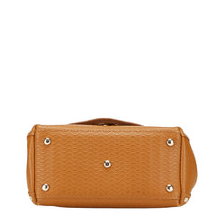 ザネラート ポスティーナ ショルダーバッグ ハンドバッグ 2WAY ブラウン レザー レディース ZANELLATO 【中古】