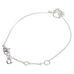 ディオール Diorロゴ チェーン ブレスレット シルバー メタル レディース Dior 【中古】
