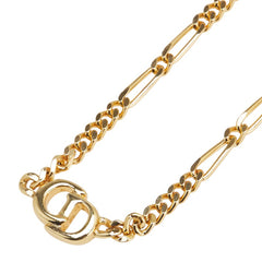 ディオール CDロゴ チェーン ネックレス ゴールド メッキ レディース Dior 【中古】