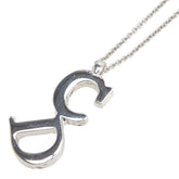 ディオール CDロゴ ネックレス シルバー メタル レディース Dior 【中古】