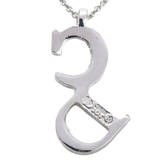 ディオール CDロゴ ネックレス シルバー メタル レディース Dior 【中古】