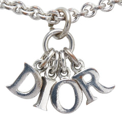 ディオール Diorロゴ ネックレス シルバー メタル レディース Dior 【中古】