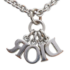 ディオール Diorロゴ ネックレス シルバー メタル レディース Dior 【中古】