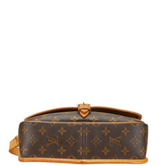 ルイ ヴィトン モノグラム ソローニュ ショルダーバッグ M42250 ブラウン PVC レザー レディース LOUIS VUITTON 【中古】