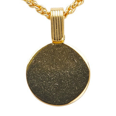 ディオール CDロゴ ラウンド ラインストーン ネックレス ゴールド メッキ レディース Dior 【中古】