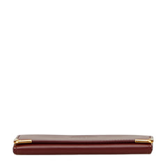 カルティエ マストライン カードケース 名刺入れ ボルドー ワインレッド レザー レディース CARTIER 【中古】