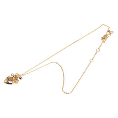 ディオール Diorロゴ ハート モチーフ ネックレス ゴールド メッキ レディース Dior 【中古】