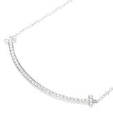 K18WG ホワイトゴールド ダイヤ0.36ct ライン ネックレス レディース 【中古】