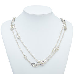 エルメス シェーヌダンクル ファランドール160 ロングネックレス SV925 シルバー レディース HERMES 【中古】