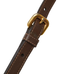 プラダ ショルダーストラップ ブラウン レザー レディース PRADA 【中古】