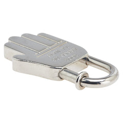 エルメス ANNEE DE LA MAIN 2002 ハンド モチーフ カデナ チャーム シルバー メタル レディース HERMES 【中古】