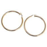 K18YG イエローゴールド フープ ピアス レディース 【中古】