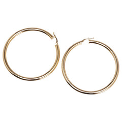 K18YG イエローゴールド フープ ピアス レディース 【中古】