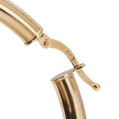 K18YG イエローゴールド フープ ピアス レディース 【中古】