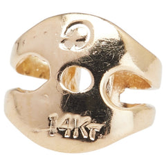 K14YG イエローゴールド アメジスト スタッドピアス レディース 【中古】