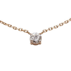 K18YG イエローゴールド ダイヤ0.85ct プチ チェーン ペンダントネックレス レディース 【中古】