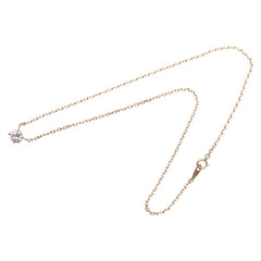 K18YG イエローゴールド ダイヤ0.85ct プチ チェーン ペンダントネックレス レディース 【中古】