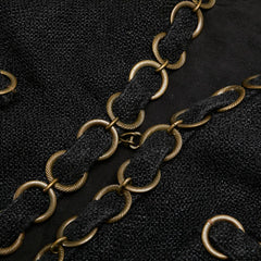 シャネル カーディガン サイズ:38 ブラック シルク レディース CHANEL 【中古】