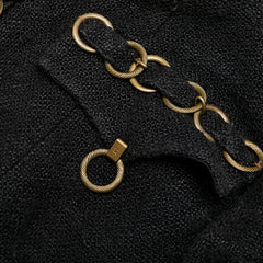 シャネル カーディガン サイズ:38 ブラック シルク レディース CHANEL 【中古】