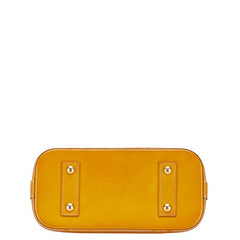 ルイ ヴィトン モノグラム ヴェルニ アルマBB ハンドバッグ ショルダーバッグ 2WAY M91697 ジョーヌパッション イエロー パテントレザー レディース LOUIS VUITTON 【中古】