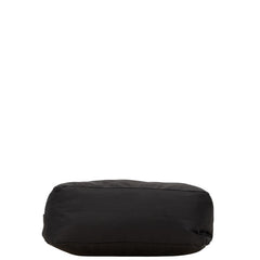 プラダ 三角ロゴプレート ミニハンドバッグ ブラック ナイロン レディース PRADA 【中古】