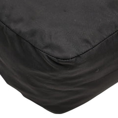 プラダ 三角ロゴプレート ミニハンドバッグ ブラック ナイロン レディース PRADA 【中古】