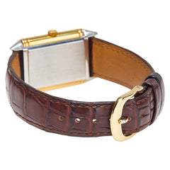 ジャガー ルクルト レベルソ 腕時計 141.001 5 手巻き ホワイト文字盤 K18YG イエローゴールド ステンレススチール レザー メンズ JAEGER-LECOULTRE 【中古】