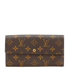 ルイ ヴィトン モノグラム ポルトフォイユ サラ 長財布 M61726 ブラウン PVC レディース LOUIS VUITTON 【中古】