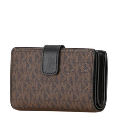 マイケルコース MKシグネチャー 団子 湯呑み 急須 ロゴ 二つ折り財布 ブラウン マルチカラー PVC レザー レディース Michael Kors 【中古】