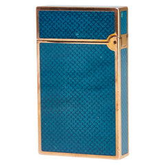 デュポン ガスライター ゴールド グリーン メッキ ラインストーン レディース Dupont 【中古】