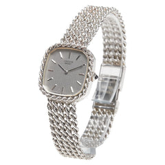 セイコー クレドール 腕時計 1400-5930 クオーツ シルバー文字盤 K18WG ホワイトゴールド レディース SEIKO 【中古】