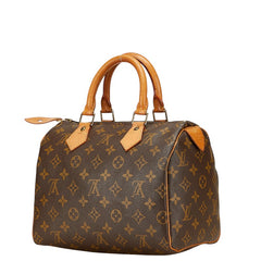 ルイ ヴィトン モノグラム スピーディ25 ミニボストンバッグ ハンドバッグ M41528 ブラウン PVC レザー レディース LOUIS VUITTON 【中古】