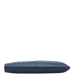 ボッテガヴェネタ イントレチャート クラッチバッグ ネイビー レッド レザー メンズ BOTTEGAVENETA 【中古】