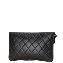 シャネル マトラッセ ココマーク チェーン ハンドバッグ ワンショルダーバッグ ブラック ラムスキン レディース CHANEL 【中古】