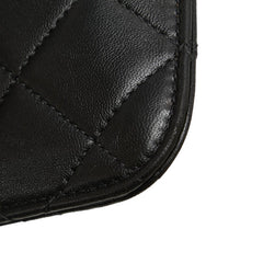 シャネル マトラッセ ココマーク チェーン ハンドバッグ ワンショルダーバッグ ブラック ラムスキン レディース CHANEL 【中古】