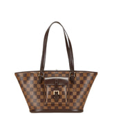 ルイ ヴィトン ダミエ マノスク トートバッグ N51121 ブラウン PVC レザー レディース LOUIS VUITTON 【中古】