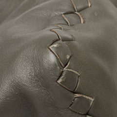 ボッテガヴェネタ イントレチャート ショルダーバッグ ハンドバッグ 2WAY グレー レザー レディース BOTTEGAVENETA 【中古】