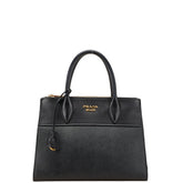 プラダ ハンドバッグ ブラック サフィアーノレザー レディース PRADA 【中古】