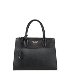 プラダ ハンドバッグ ブラック サフィアーノレザー レディース PRADA 【中古】